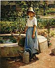 At the Fountain by Theodore Robinson